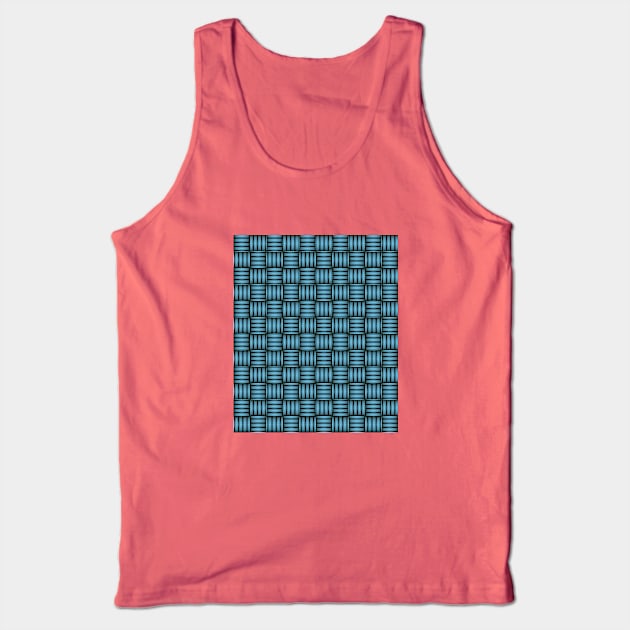 Blue Weave Tank Top by Spazashop Designs